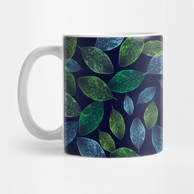 Abstract leaf pattern by 13Lines Art